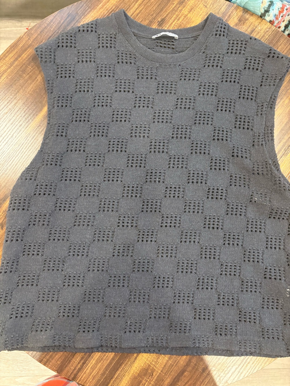 Zara Men's Black Sleeveless Knit Tank Top